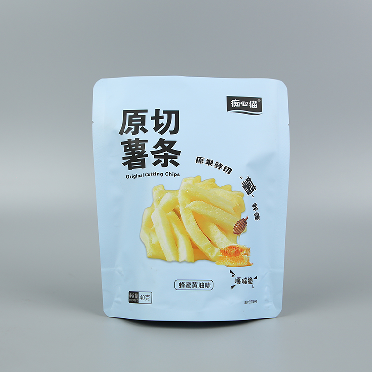 40g原切薯?xiàng)l+啞光鍍鋁+站立袋