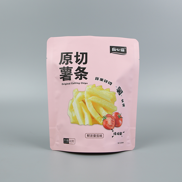 40g原切薯?xiàng)l+啞光鍍鋁+站立袋